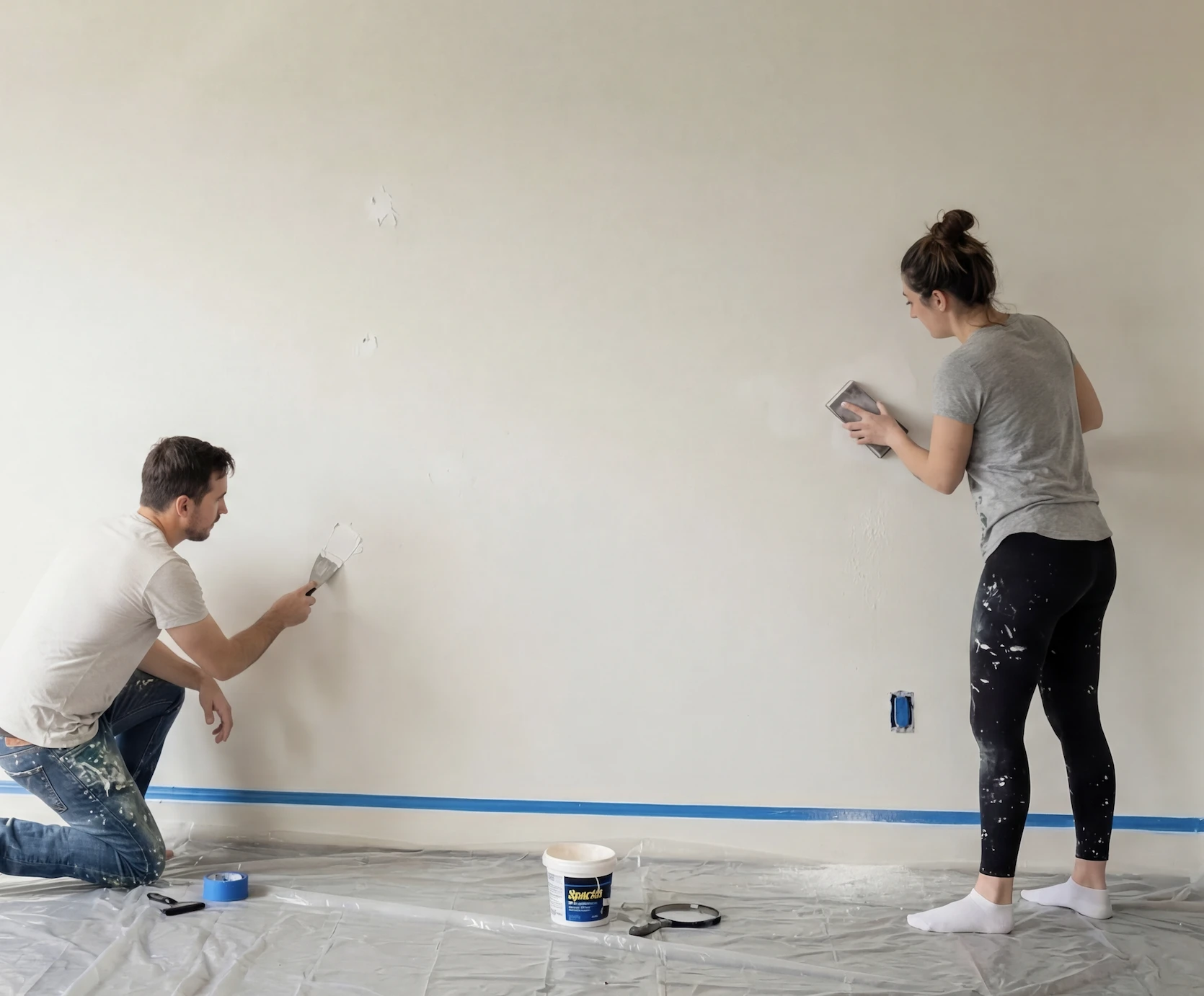 Wall preparation before painting